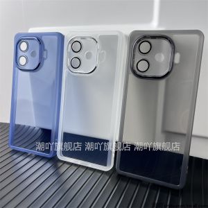 Lightweight Transparent Soft Shell for iQOO Z9 Turbo Full Edge Protection with Lens Film Built-In Fashionable Protective Case