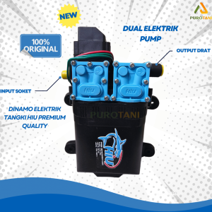 Dinamo Sprayer Pompa Air DC 12V Volt Mesin Cuci Motor AC Double Pump
