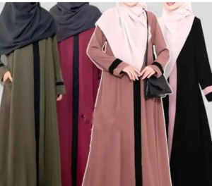 (MURAH NAMPOL) ABAYA TURKI BASIC POLOS SIZE S-M-L-XL-XXL