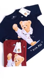 Kaos Anak Cowok Cewek 1-12 Tahun Import Premium - SUG BEAR KARATE