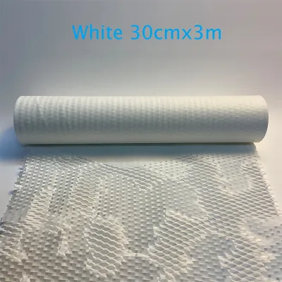 Pink Packaging Paper Honeycomb Cushioning Roll Perforated-Packing Recycled Cushion Wrapping Roll Eco Friendly Moving Green Wrap