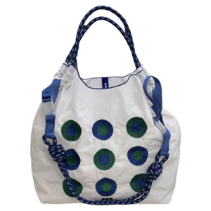 2025 New Travel Bag Ball Chain Embroidered Eco-friendly Nylon Shopping Bag Womens Crossbody Handbag Waterproof Commuter Bag