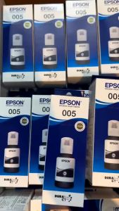หมึกเติม Epson 005 BK < T03Q100 > 120ml. หมึกกันน้ำของแท้ 100% (พร้อมกล่อง) EPSON PRINTER M1100M1120M1140M1180M2140M3140M3170M3180