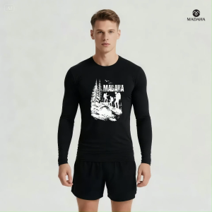 Madaha Kaos Baju Lengan Panjang Dry fit Jersey Olahraga Mountain Climbing Mountaineering