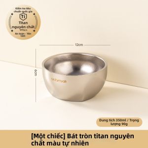 Onlycook | Bát Cơm Đôi Lớp Cách Nhiệt Titan Sạch cho Gia Đình và Cá Nhân