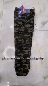 {HCM}_Sale sale sale_Quần Dài Nam Túi Hộp Chum Ống Lưng ThunQuần Jogger Kaki Nam Có Dây Rút Size 45-80kgBo Gấu