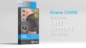 Đai hỗ trợ bảo vệ đầu gối thành phần có sợi than tre nanored cao cấp Grace Care KD321