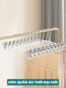Móc treo quần áo 2 đầu kẹp thép NAGO không gỉ phủ nhựa PVC móc đồ đa chức năng móc  phơi  đồ