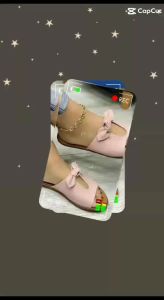 Sandal Teplek Wanita Slop Pita Bolong Kulit Sintetis