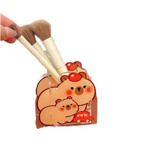 Kapibala Pen Holder Cartoon Dolphin Stationery Box Acrylic Student Pen Box Desktop Storage Box DIY Pencil Box