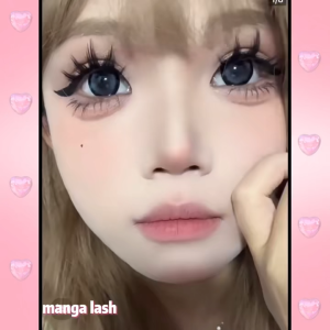 5 Pairs Manga Lashes Eyes Lashes Soft Natural Long Eyelashes Fake Lashes Anime Wispy Strip False Eyelashes Makeup