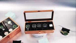 VANSIHO Handmade 6/12/24 Slots Metallic Silver Aluminium Alloy Watch Storage Box Antique And A Small Thing Storage Case