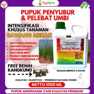 Pupuk Topfarm / Pupuk Umbi Bawang Merah / Pupuk Pembesar Umbi Bawang Merah / Pupuk Buah Umbi Bawang Merah / Obat Busuk Umbi Bawang Merah / Pupuk Khusus Bawang Merah / Obat Bawang