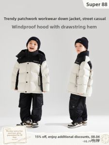 MUCMUKN | High Fill Down Workwear Style Windproof Puffer Jacket