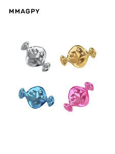 MMAY Candy Shop Series Candy Ear Studs 925 Pure Silver Earrings Gold Color Silver Color Delicious Fashion Jewelry for Women