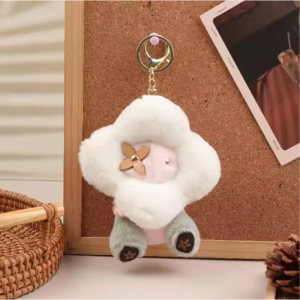 Takara Tomy | 1 Piece Sunflower Plush Hanging Ornament Doll Backpack Hanging Chain Car Keychain Womens Bag Pendant