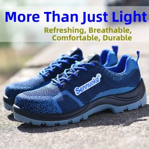 SENNUOKE | Breathable Lightweight Anti-Smash Anti-Puncture Steel-Toe Safety Shoes