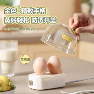 Mini Steamer Egg Cooker for Home Student Dormitory Breakfast One Person Serving Egg Steamed Kitchen Appliance Egg Fry Egg Boil