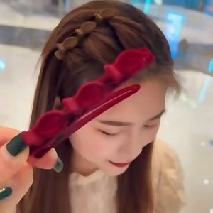 SIGVARD - Jepit Rambut 3in1 wanita lucu import korea motif beludru premium JPT11