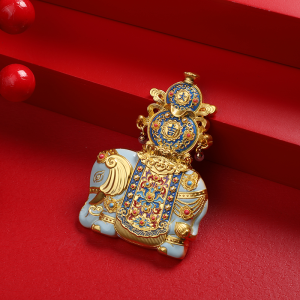 Đồ Trang Trí Tượng Voi Bắc Kinh Hình Chữ Nhật Có Chân Đế Đồ Trang Trí Nhà Bảng Gắn Vào Tủ Lạnh Hộp Quà Tặng