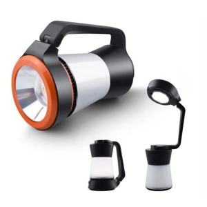 JOYINLED Blue Rechargeable Mobile Flashlight Super Bright LED Dual Light Source Camping Search Tent Outdoor USB