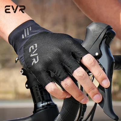 evr | Găng Tay Đạp Xe Loại Hở Ngón Chống Trượt Chống Sốc Dành Cho Cả Nam & Nữ