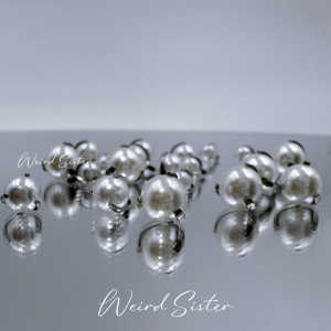 Titanium Alloy Earbone Screw Pearl F136 Medical Grade Allergy Free Flat Bottom Internal Threaded Ear Studs Fashion Jewelry