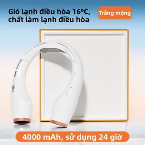 Quạt Cổ Cầm Tay USB Sạc Lạnh Không Cánh NOCCLILI S6 Mùa Hè 2023 Quạt Cổ Tay Cầm Tay Không Dây Cho Mọi Người Dùng