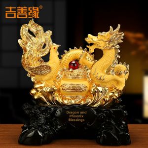 Ji Shanyuan | Dragon and Phoenix Auspicious Chinese Style Wedding Ornament