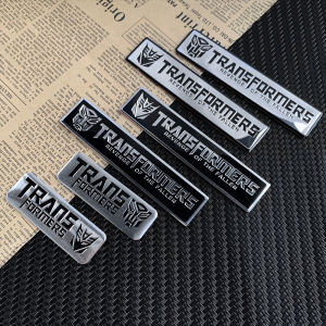 Transformers Motorcycle Sticker 3D Stereo Aluminum Alloy Sticker Autobot Decepticon Logo Badge Personality Modified Auto Parts