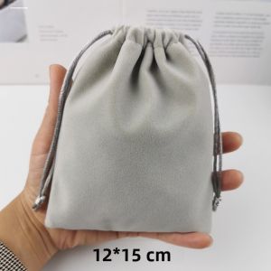 Multipurpose Storage Bag Phone Mouse Camera Battery Headphones Velvet Thick Drawstring