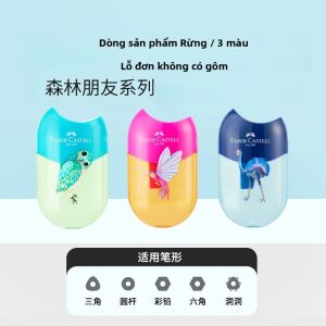 Dụng Cụ Gọt Bút Chì Hai Lỗ Faber Castell Có Cục Tẩy Thiết Kế Hình Bọ Rùa/cá/đại Bàng Dễ Thương Dành Cho Học Sinh Trở Lại Trường Học Văn Phòng Phẩm