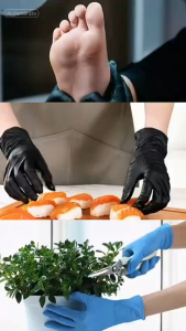 Easyhome.sg Extra Thick Disposable Nitrile Powder Free Gloves 100pcs/box