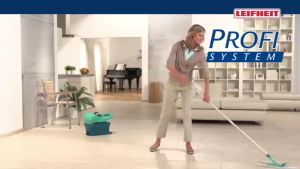 Leifheit Profi System Durable Mop Bucket with Rotating Poles L55076 - Modern Home Cleaning Equipment