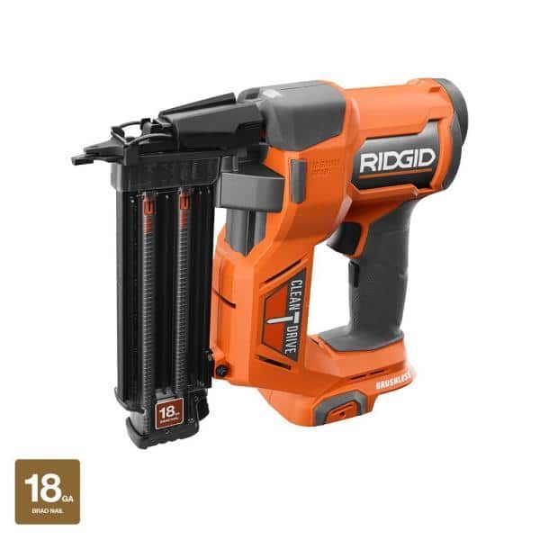 Ridgid 18V Brushless Cordless 18-Gauge 2-1/8 Brad Nail Gun (Tool Only)  with CLEAN DRIVE Technology Lazada PH