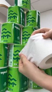 森宝卷纸有芯卷筒纸卫生纸家用厕纸加厚家庭实惠装纸巾 TISSUE PAPER ROLL Sempo Toilet paper Roll 4PLY（1box=20Rolls）