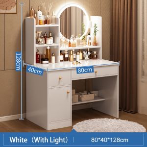 Global Vanity Table With LED Light Dressing Table Dressing Make up Table Desk With Drawer