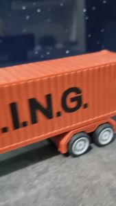 Mainan Mobil Remot Kontrol RC Truk Kontainer Trailer Cargo King Angkut Barang LED