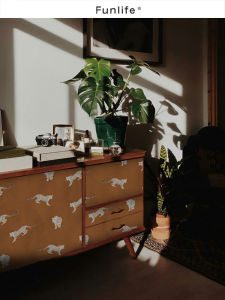 Bộ Trang Trí Tường Động Vật Hoang Dã Animal Farm Dán Tường Chống Thấm Nước Hình Báo Cổ Điển Trang Trí Tủ Lát Tự Dính