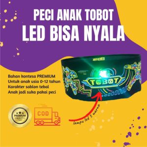 PECI LED TOBOT PECI KARAKTER LAMPU LED KOPIAH LED SONGKOK LED