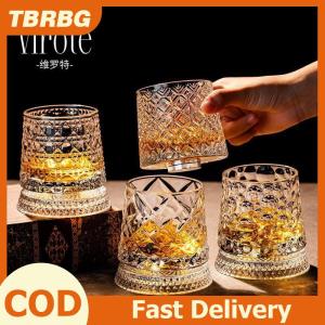 TBRBG 2026 New Whisky kính xoay Whisky Glass với Glass cơ sở 360 xoay độ pha lê rum Glass cho cocktail Party uống