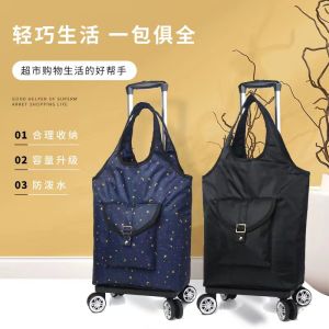 Giỏ Xách Mua Sắm Di Động Cho Người Lớn Tuổi Có Thể Gấp Gọn Dùng Để Đựng Đồ Dùng Du Lịch Và Mua Sắm Tại Nhà