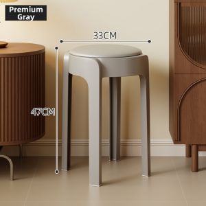 ZHUSHANXIA | Stackable Soft Padded Sturdy Luxurious Stool
