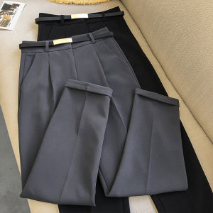 Stylish and High-end Design Spring Womens Cropped Harem Suit Trousers