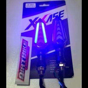 Lampu Sein Sen Running Panah 2 Sisi XCASE LED Biru WR 155 XSR MT R15 VVA Vixion Xabre KLX CRF YZ Xride MIO M3 J Soul GT BEAT SCOOPY VARIO GENIO NMAX PCX AEROX