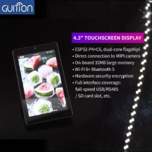 Bo Mạch Phát Triển ESP32P4 Cảm Ứng Điện Dung IPS 4.3 Inch 480x800 Với Vỏ Và Camera Mô-đun LCD ESP32-C6 Dành Cho Các Dự Án IoT