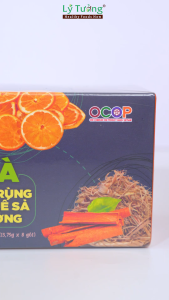 Trà Đông Trùng Cam Quế Sả Lý Tưởng 110g Hộp Trà Gồm 8 GóiSản Phẩm Đạt Chứng Nhận OCOP 3 Sao Của Thành Phố Hà Nội