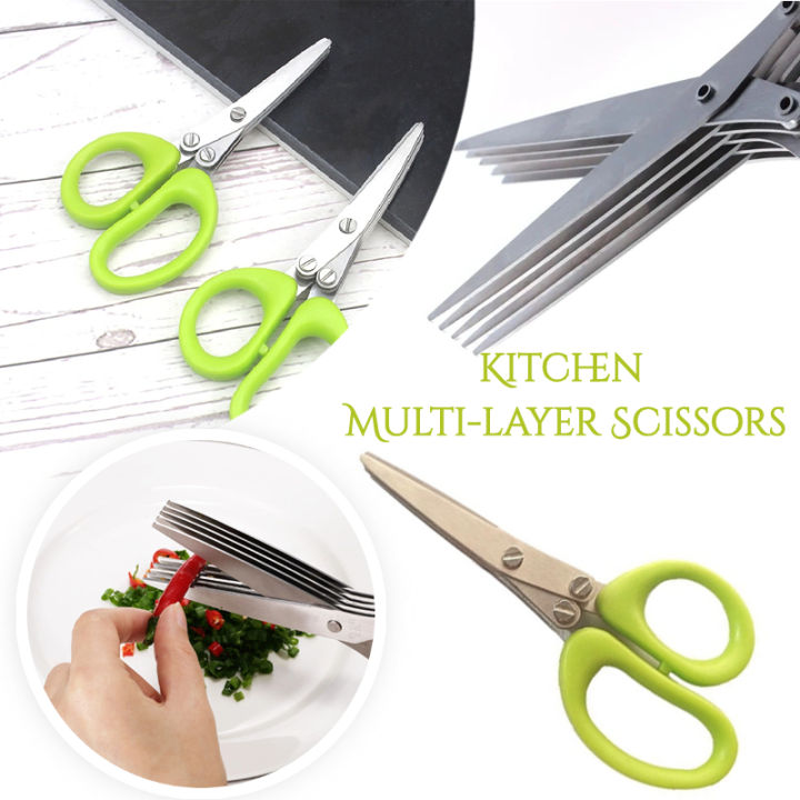 Kitchen Stainless Steel Vegetable Scissors Shredded Shaper Tools ...