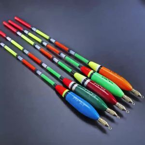 Bộ 5 Phao Câu Cá Nhiều Màu Bộ Câu Cá Trên Đá Độ Nổi Lớn Gỗ Balsa Dày Đuôi Phao Để Câu Cá