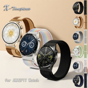 Nylon Watch Strap for Amazfit Watch Active/GTS/GTR/Bip Adhesive Type Lightweight Multiple Colors Available Stylish Sports & Business
